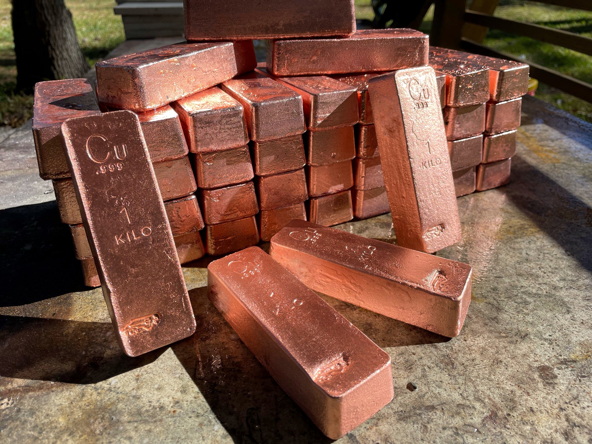 pure copper ingot